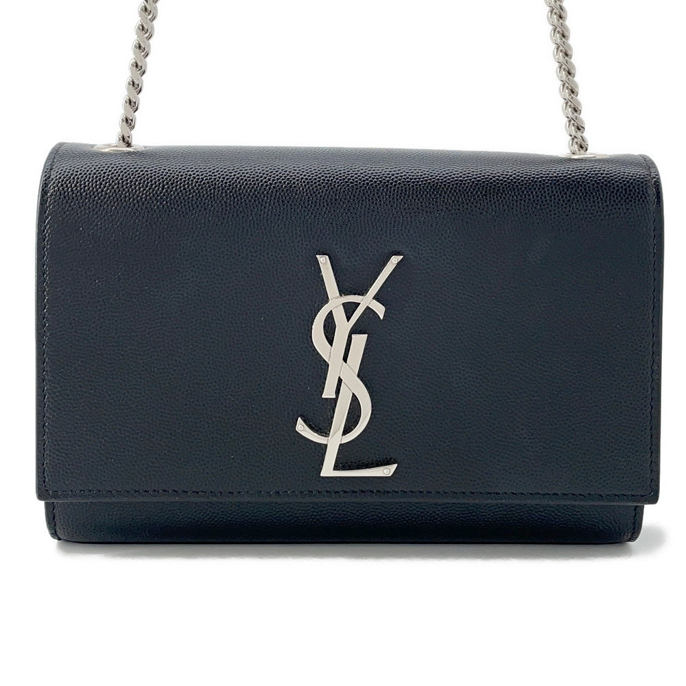 SAINT LAURENT PARIS Kate ChainShoulder Black469390 Leather