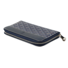 将图像加载到图库查看器中，GOYARD matignon wallet Navy BlueMATIG2GMLTY12CL12P PVC/Vozel Calf Leather
