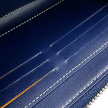 将图像加载到图库查看器中，GOYARD matignon wallet Navy BlueMATIG2GMLTY12CL12P PVC/Vozel Calf Leather
