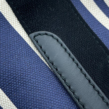 将图像加载到图库查看器中，BALENCIAGA Navy Kabas Navy339933 Canvas Leather Size S
