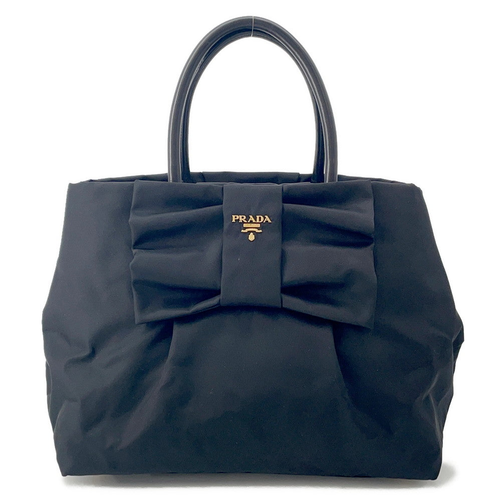 PRADA Ribbon Tote Bag BlackBN1601 Nylon