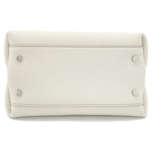 将图像加载到图库查看器中，TOD’S Timeless 2-Way Tote Bag White Leather Size Mini
