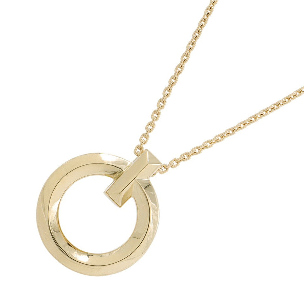 TIFFANY&Co. T-One Circle Necklace 18K Yellow Gold