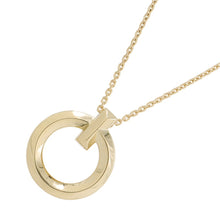 将图像加载到图库查看器中，TIFFANY&amp;Co. T-One Circle Necklace 18K Yellow Gold
