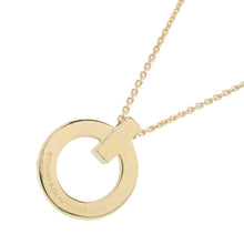 将图像加载到图库查看器中，TIFFANY&amp;Co. T-One Circle Necklace 18K Yellow Gold
