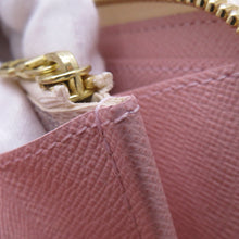 将图像加载到图库查看器中，LOUIS VUITTON Portefeuille Clemence Rose BallerineN61264 Damier Azur
