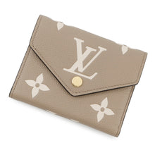 将图像加载到图库查看器中，LOUIS VUITTON Portefeuille Victorine Tourterelle claimM81861 Bicolor Monogram Empreinte Leather
