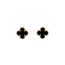 Load image into Gallery viewer, Van Cleef &amp; Arpels Sweet Alhambra Earrings BlackVCARA44900 18K Yellow Gold
