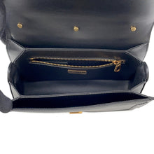 将图像加载到图库查看器中，DOLCE&amp;GABBANA DG Amore 2-way Handbag Black Calf Leather Faux Pearl
