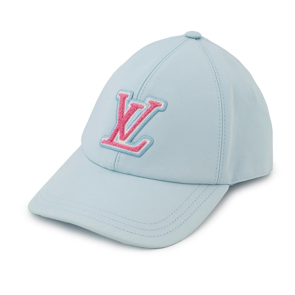 LOUIS VUITTON Cap with LV signature Size M Light BlueM7318M Cotton100% Cotton59%・Rayon41%