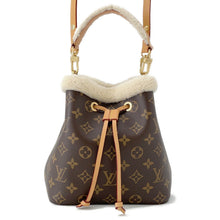 将图像加载到图库查看器中，LOUIS VUITTON Neonoe BrownM46319 Monogram Shearling Size BB

