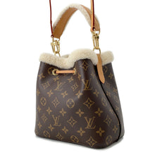 将图像加载到图库查看器中，LOUIS VUITTON Neonoe BrownM46319 Monogram Shearling Size BB
