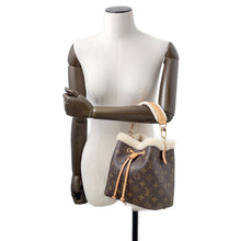 将图像加载到图库查看器中，LOUIS VUITTON Neonoe BrownM46319 Monogram Shearling Size BB
