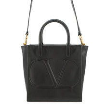 Load image into Gallery viewer, Valentino Garavani V Logo Walk 2-Way Bag BlackXW9B0H23QEL Leather Size Small
