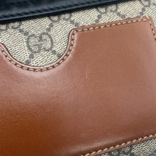 将图像加载到图库查看器中，GUCCI GG Supreme Padlock ChainShoulder Bag Beige/Black409487 GG Supreme Leather Size Small
