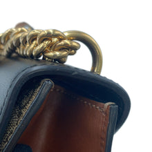 将图像加载到图库查看器中，GUCCI GG Supreme Padlock ChainShoulder Bag Beige/Black409487 GG Supreme Leather Size Small
