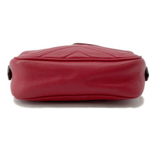 将图像加载到图库查看器中，GUCCI GG Marmont Mini Shoulder Bag Red/Beige448065 Leather Size Mini
