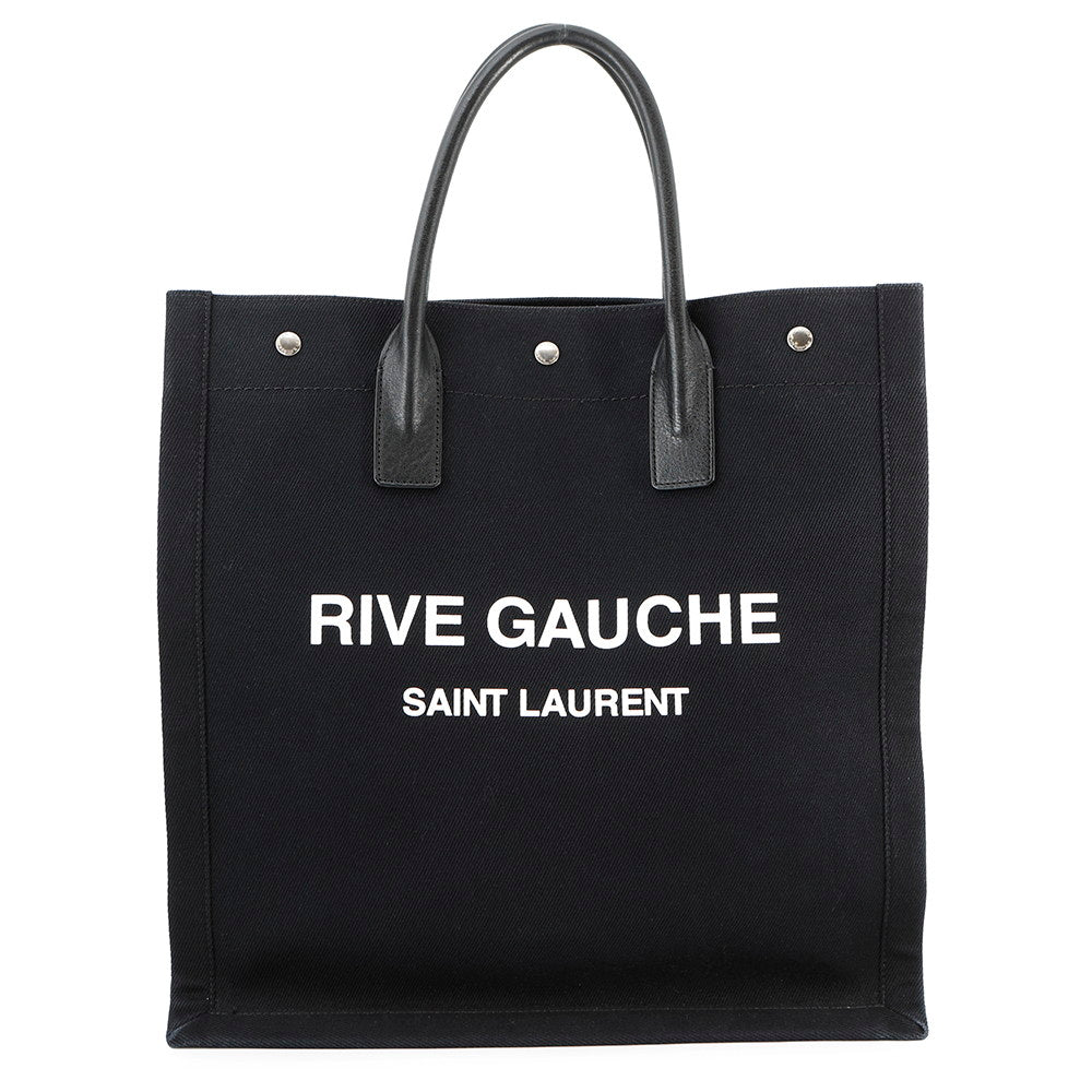 SAINT LAURENT PARIS Rive Gauche Tote Black632539 Canvas Leather