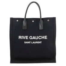 Load image into Gallery viewer, SAINT LAURENT PARIS Rive Gauche Tote Black632539 Canvas Leather
