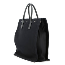 Load image into Gallery viewer, SAINT LAURENT PARIS Rive Gauche Tote Black632539 Canvas Leather
