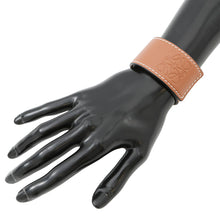 Load image into Gallery viewer, LOEWE Anagram Slap Bracelet Brown Leather

