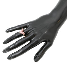 Load image into Gallery viewer, LOUIS VUITTON Essential V Strass Ring Size S Pink/Pink GoldM68194 Metal Rhinestone
