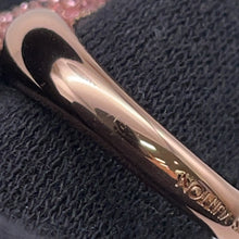 Load image into Gallery viewer, LOUIS VUITTON Essential V Strass Ring Size S Pink/Pink GoldM68194 Metal Rhinestone
