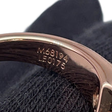 Load image into Gallery viewer, LOUIS VUITTON Essential V Strass Ring Size S Pink/Pink GoldM68194 Metal Rhinestone
