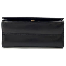 Load image into Gallery viewer, Ferragamo Vala Ribbon Shoulder Black Leather
