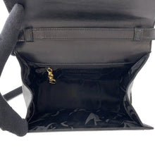 Load image into Gallery viewer, Ferragamo Vala Ribbon Shoulder Black Leather
