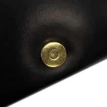 Load image into Gallery viewer, Ferragamo Vala Ribbon Shoulder Black Leather
