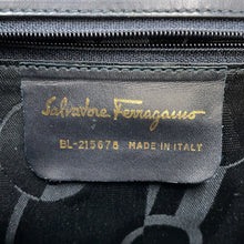 Load image into Gallery viewer, Ferragamo Vala Ribbon Shoulder Black Leather
