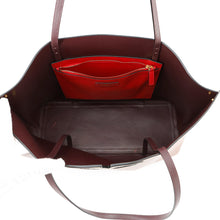 Load image into Gallery viewer, Valentino Garavani Filmy Tote Bag Jasmin Flower/BordeauxXW9B0F95GVH0RO Leather Size Large
