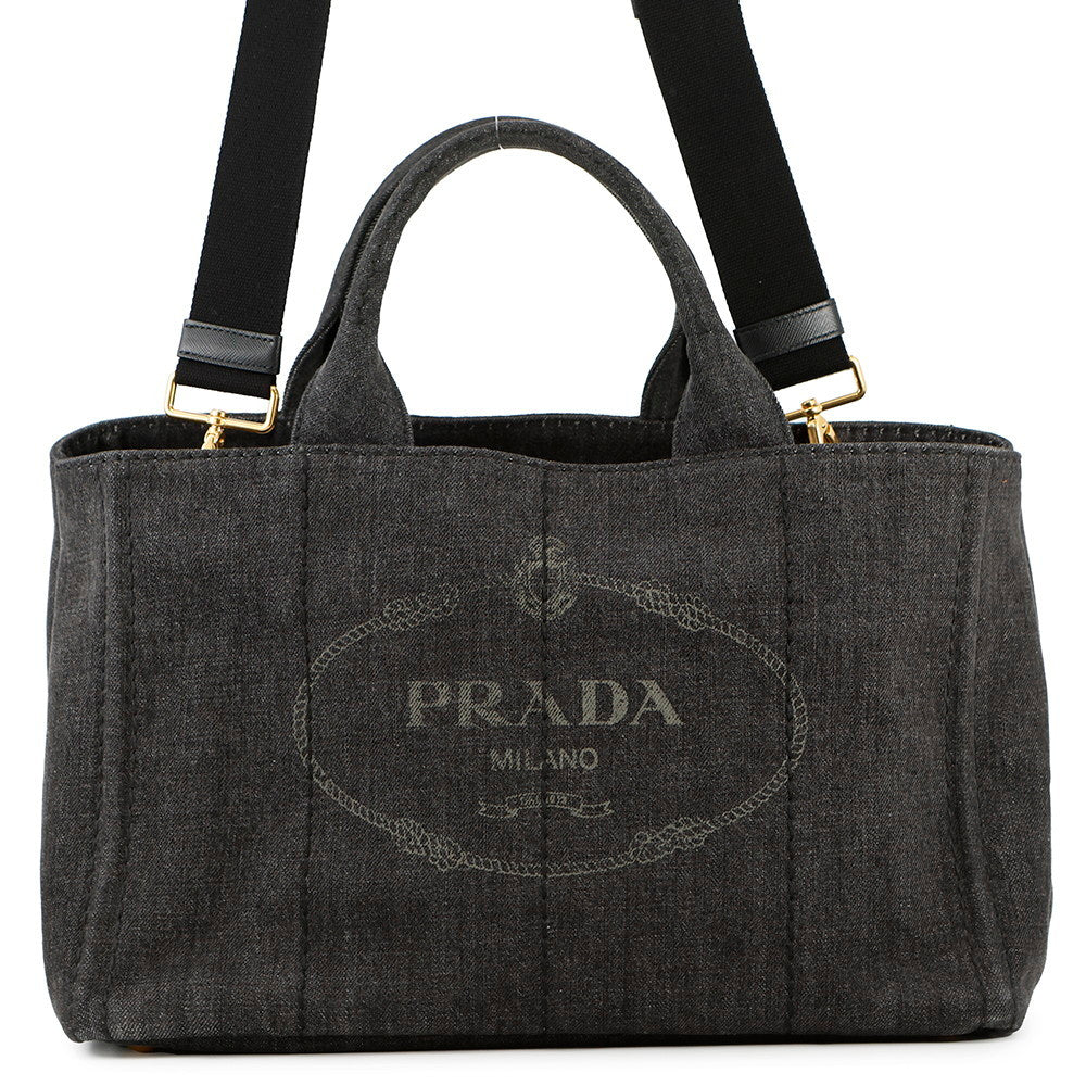 PRADA Canapa BlackB2642B Denim
