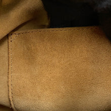 将图像加载到图库查看器中，LOEWE Paula Ibiza Balloon Shoulder White/Black Canvas Leather Size Small
