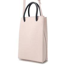 将图像加载到图库查看器中，BALENCIAGA shopping phone holder bag Light Pink593826 Leather
