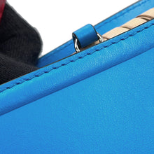 将图像加载到图库查看器中，Christian Louboutin Rubishore basket bag Beige/Blue1215220 Raffia Leather
