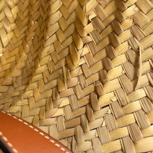 将图像加载到图库查看器中，CELINE Teen Triomphe Classic Panier Basket Bag Tan/Natural194002CGG.25FO Raffia Leather
