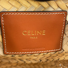 Load image into Gallery viewer, CELINE Teen Triomphe Classic Panier Basket Bag Tan/Natural194002CGG.25FO Raffia Leather
