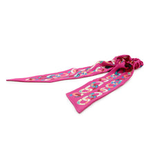 将图像加载到图库查看器中，CHANEL Scrunchie Ribbon Pink/Multicolor Silk100%
