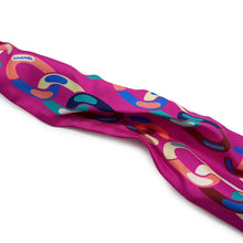 将图像加载到图库查看器中，CHANEL Scrunchie Ribbon Pink/Multicolor Silk100%
