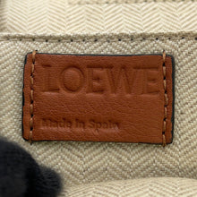 将图像加载到图库查看器中，LOEWE Goya Anagram Backpack Blue/White/Brown335.72.S53 Canvas Leather
