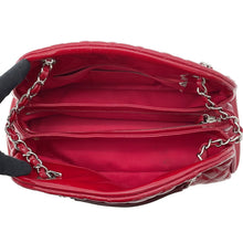 将图像加载到图库查看器中，CHANEL Matelasse Mademoiselle Chain Boring Shoulder Red Patent Leather
