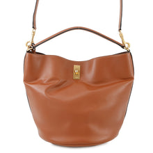 将图像加载到图库查看器中，CELINE Teen Bucket 16 2WAY Bag Tan197573CR4.04LU Leather
