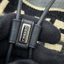 将图像加载到图库查看器中，CHANEL Deauville Drawstring Shoulder Black/Gray/WhiteA57536 Canvas
