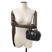 Load image into Gallery viewer, MIUMIU Arcadi Matelasse 2-Way Bag Black5BB123 Nappa Leather
