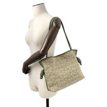 Load image into Gallery viewer, LOEWE Anagram Flamenco Clutch Shoulder Green/BeigeA411FC2X24 Canvas Leather
