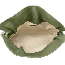 Load image into Gallery viewer, LOEWE Anagram Flamenco Clutch Shoulder Green/BeigeA411FC2X24 Canvas Leather
