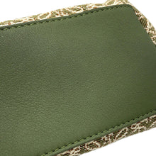 Load image into Gallery viewer, LOEWE Anagram Flamenco Clutch Shoulder Green/BeigeA411FC2X24 Canvas Leather
