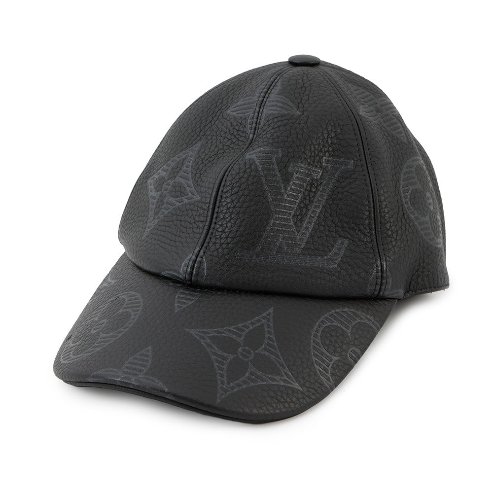 LOUIS VUITTON Cap NoirMP2880 Monogram Shadow Size 58